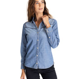 Camisa Harvest Moon Western Para Mujer Color Azul-2