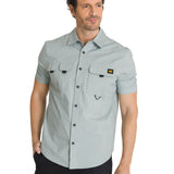 Camisa Utility Manga Corta Shirt Para Mujer Color Gris-1
