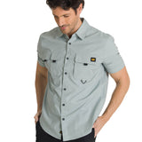 Camisa Utility Manga Corta Shirt Para Mujer Color Gris-2