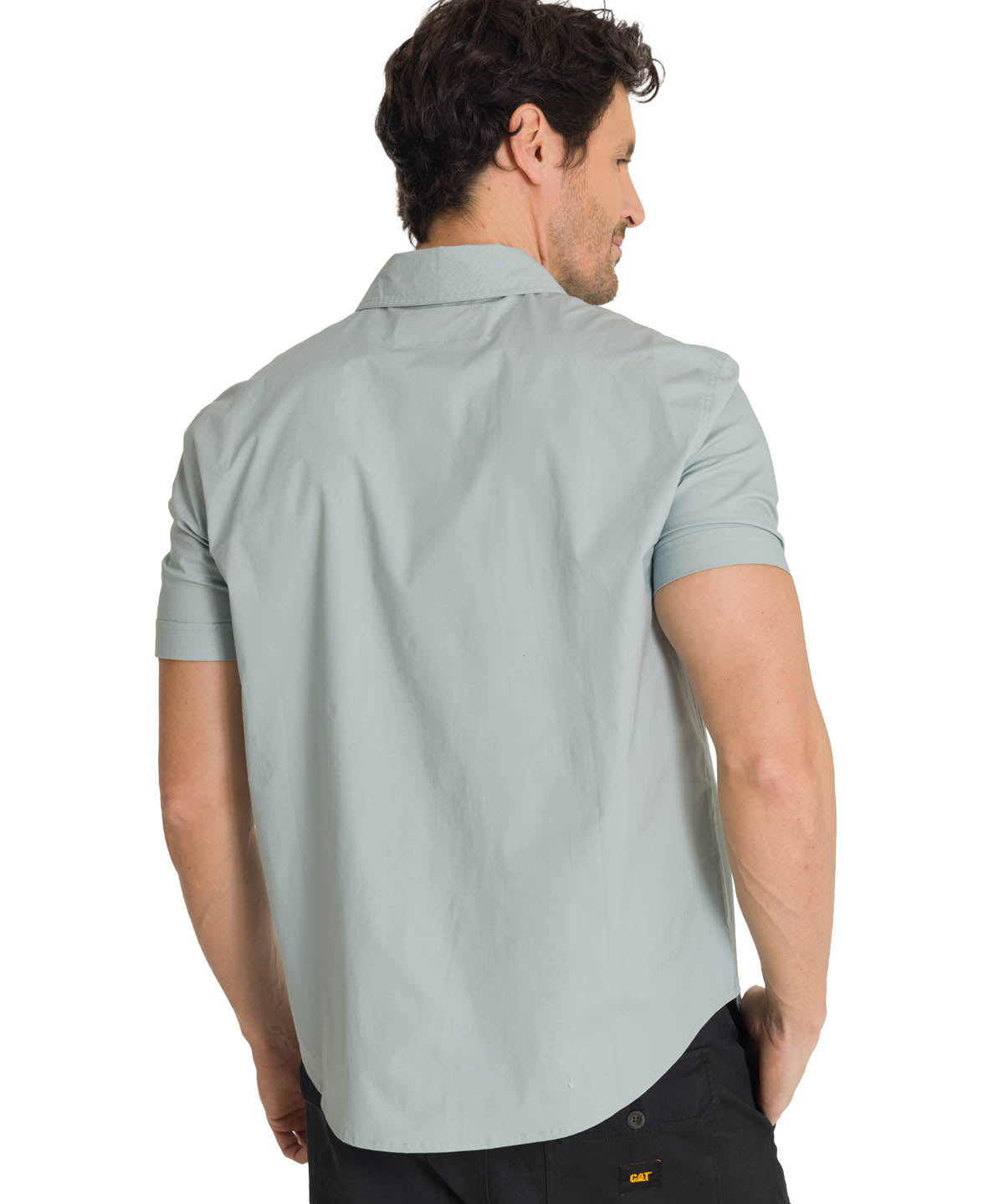 Camisa Utility Manga Corta Shirt Para Mujer Color Gris-3