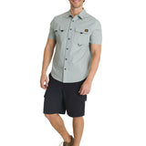 Camisa Utility Manga Corta Shirt Para Mujer Color Gris-5
