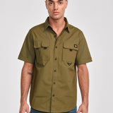 Camisa Utility Manga Corta Shirt Para Mujer Color Verde-1