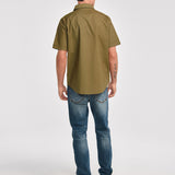 Camisa Utility Manga Corta Shirt Para Mujer Color Verde-4