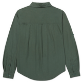 Camisa Convertible Manga Larga Popl Para Hombre Color Verde