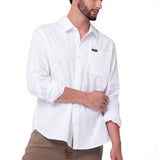 Camisa Convertible Manga Larga Popl Hombre Color Blanco-1