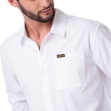Camisa Convertible Manga Larga Popl Hombre Color Blanco-4