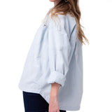 Camisa Oversized Poplin Shi Mujer Color Celeste-3