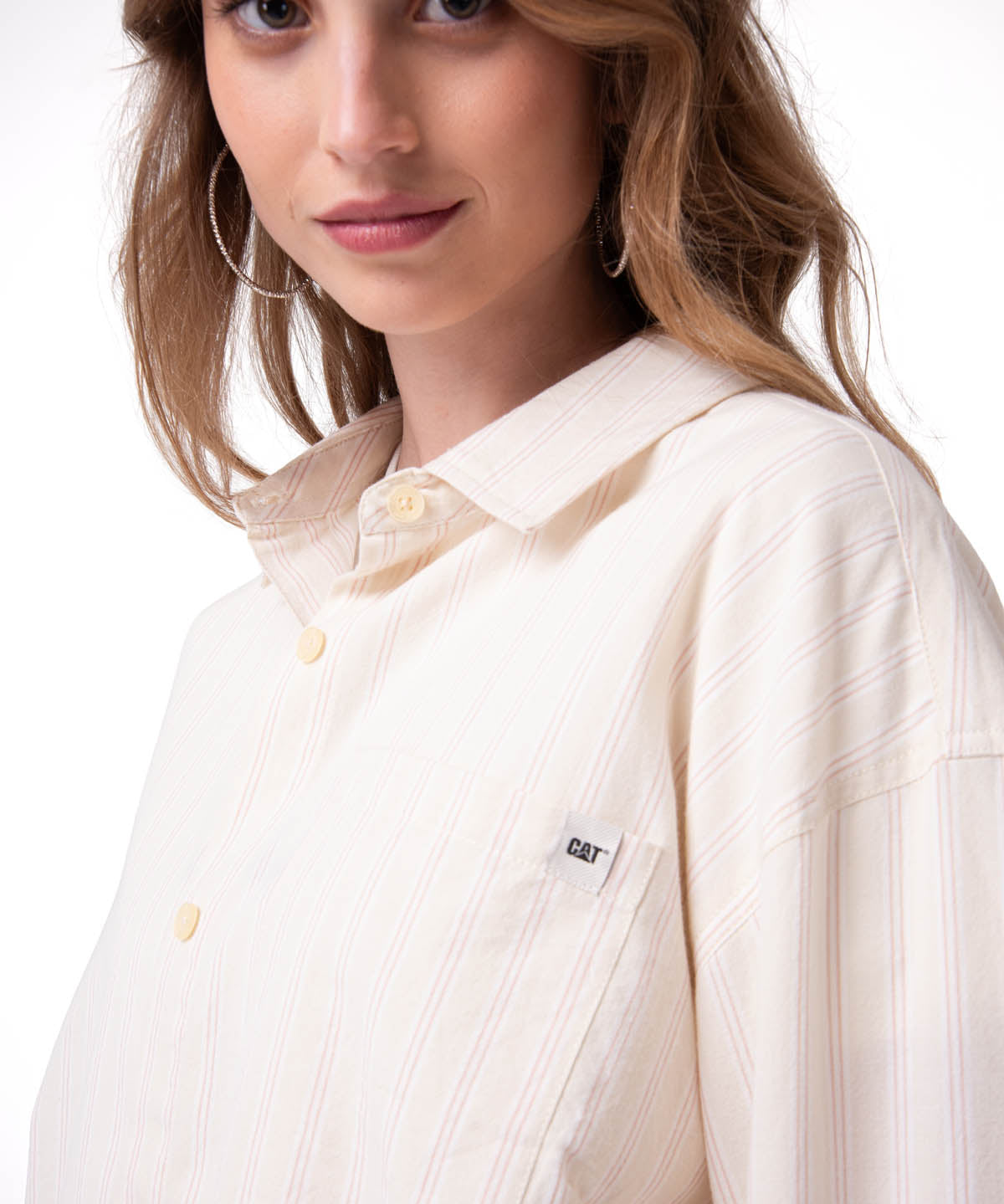 Camisa Oversized Poplin Shi Mujer Color Blanco-3