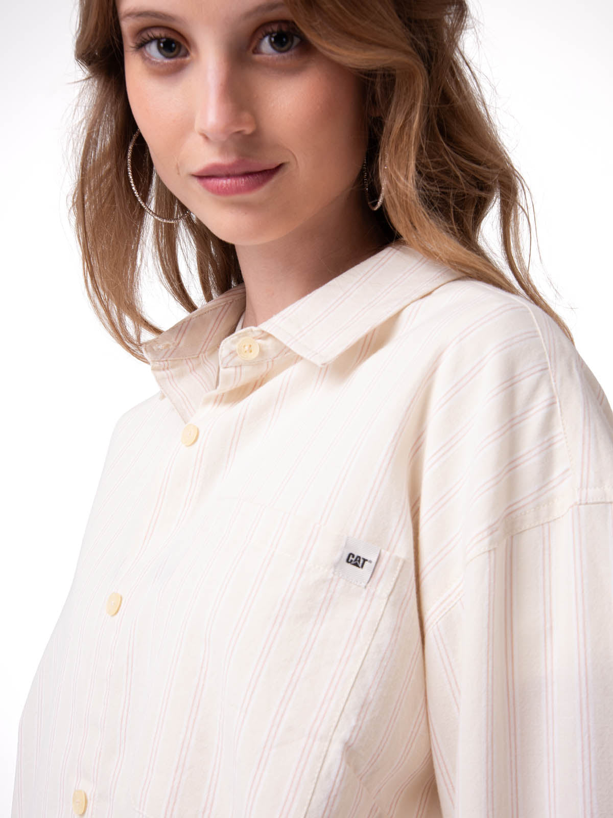 Camisa Oversized Poplin Shi Mujer Color Blanco-3