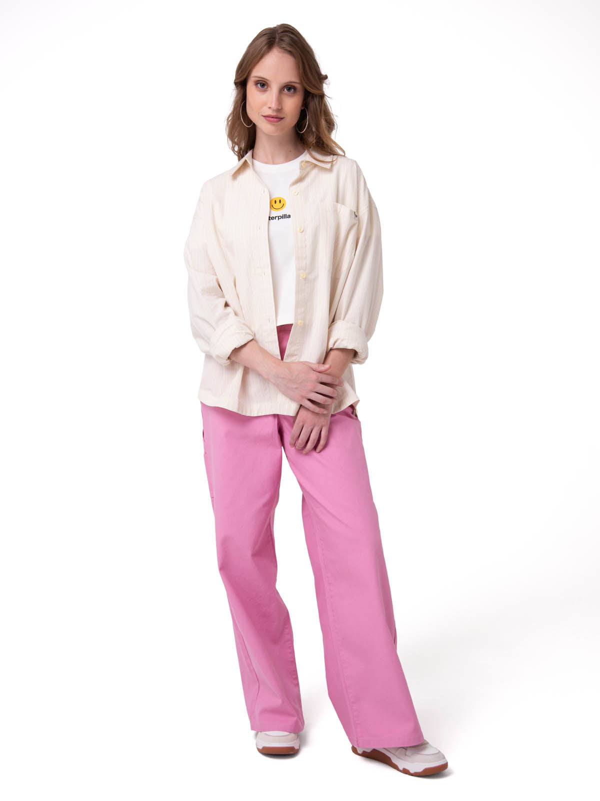 Camisa Oversized Poplin Shi Mujer Color Blanco-4