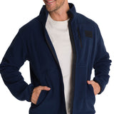 Saco Microfleece Zip Hombre Color Azul-4