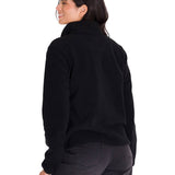 Saco  Polar Fleece Half Para Mujer Color Negro-3
