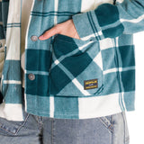 Saco Microfleece Shirt Para Mujer Color Verde-5