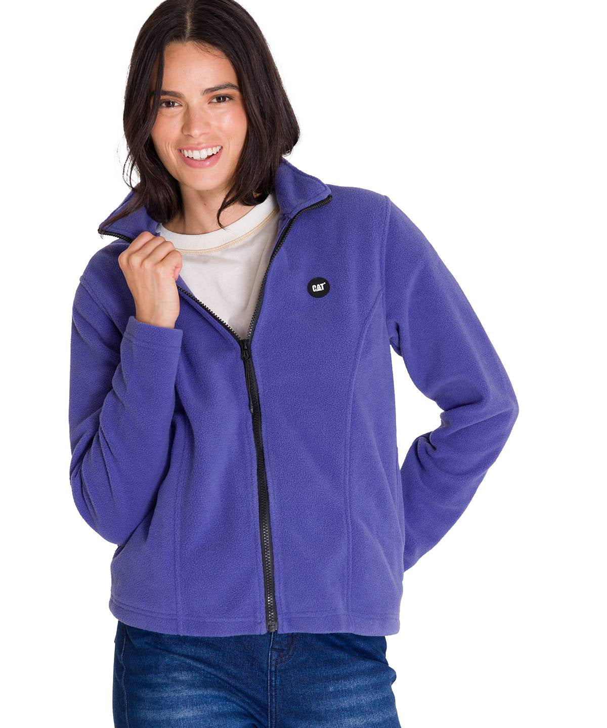 Saco Microfleece Full Z Para Mujer Color Azul-1