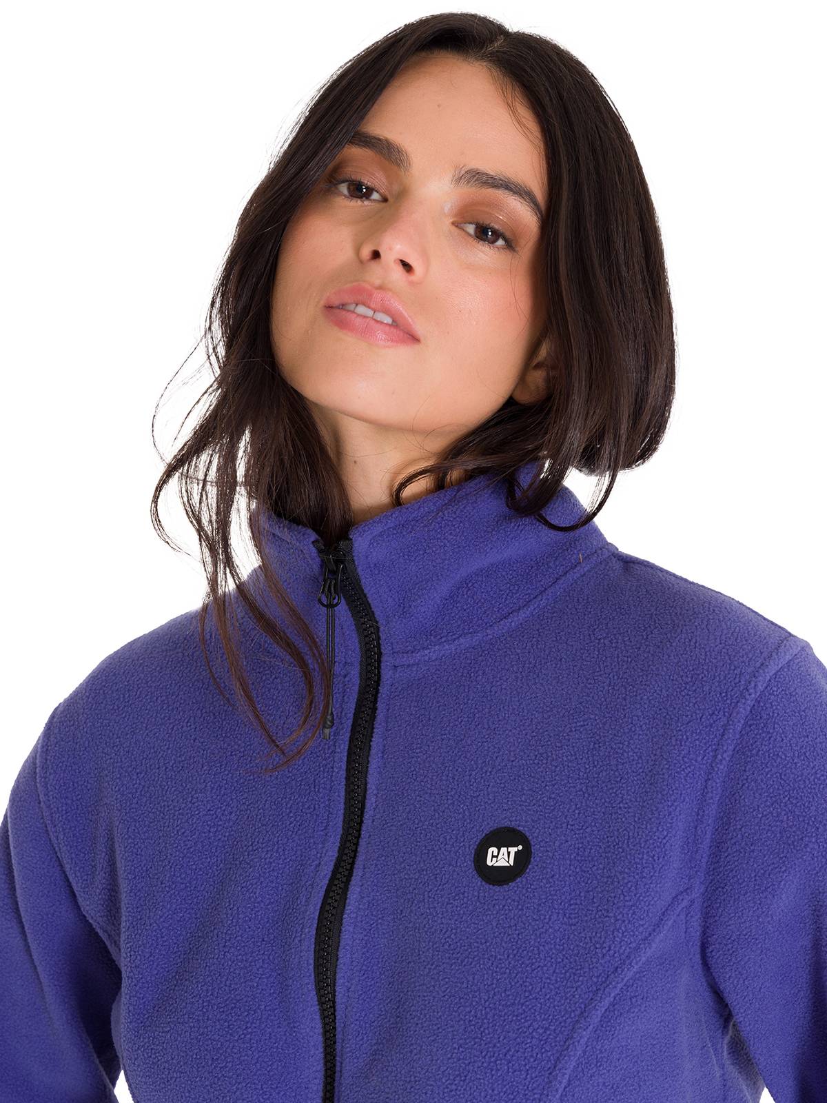 Saco Microfleece Full Z Para Mujer Color Azul-4