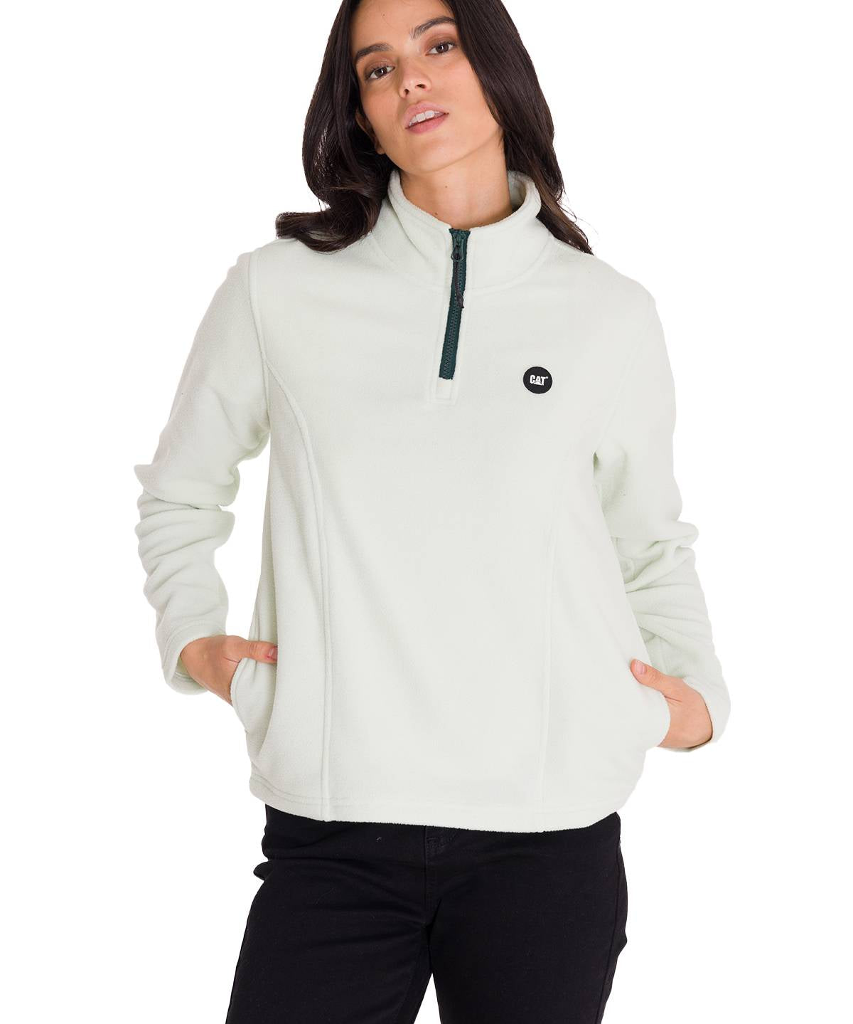 Saco Microfleece Quarte Para Mujer Color Verde-1