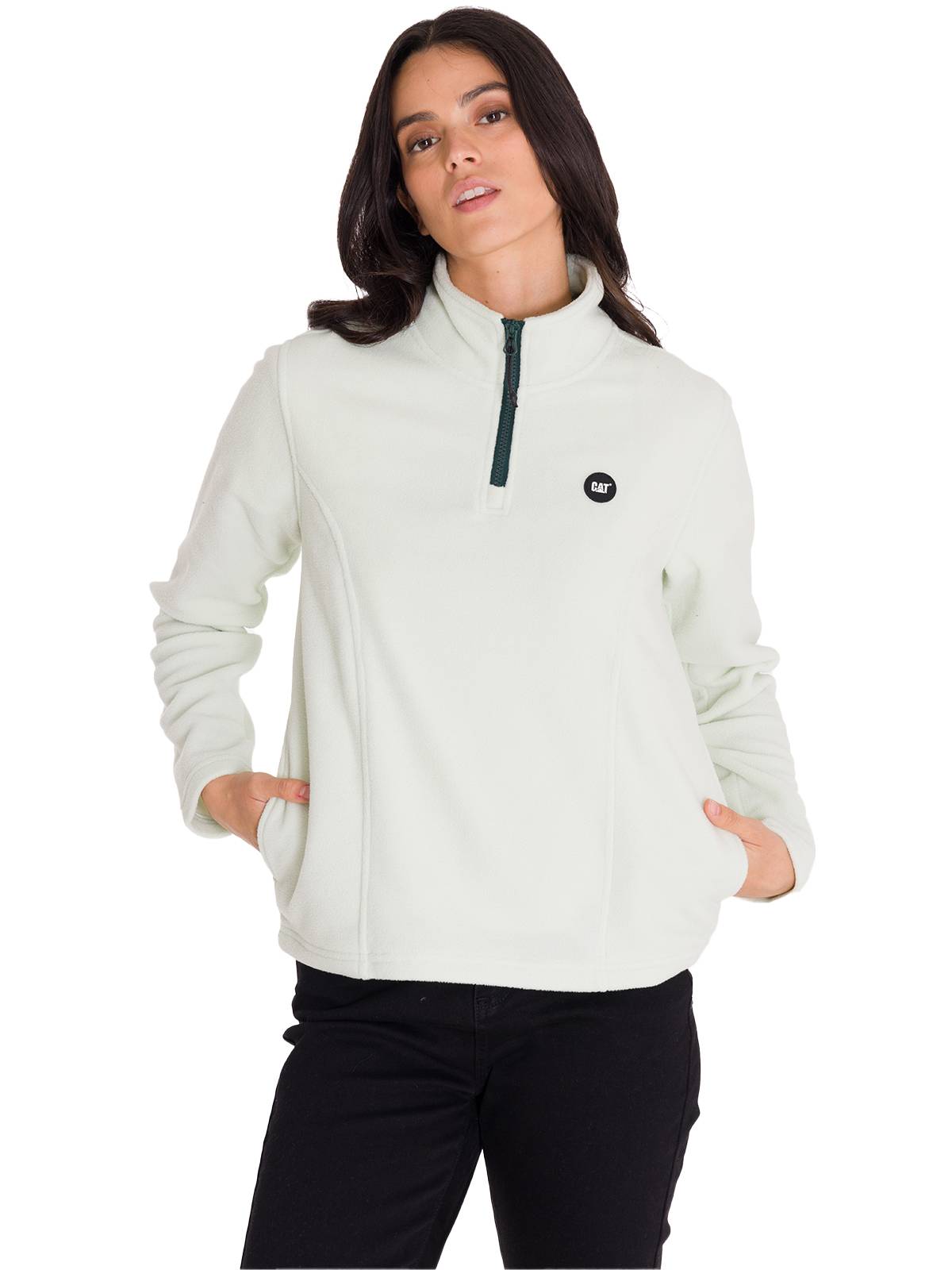 Saco Microfleece Quarte Para Mujer Color Verde-1