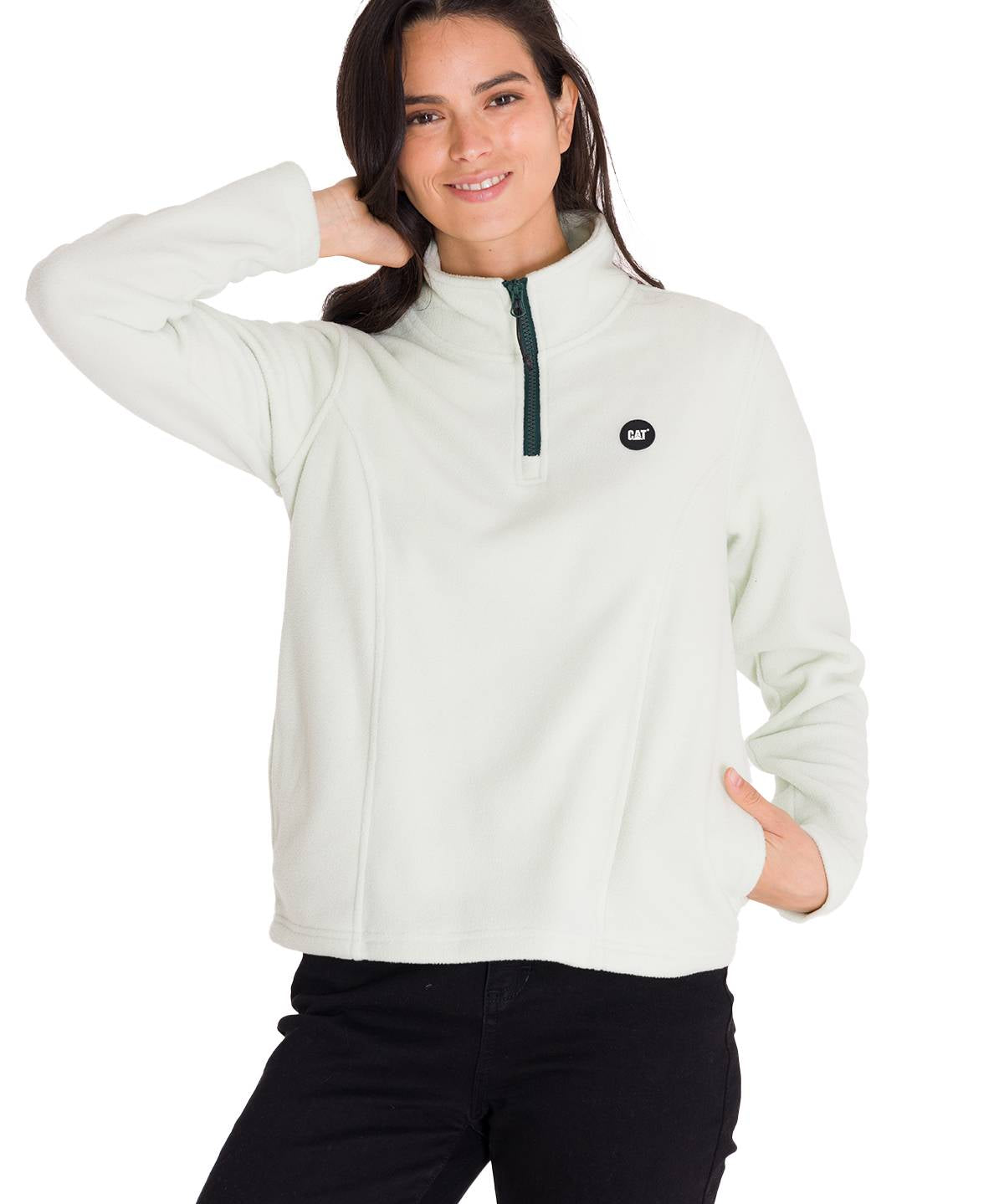 Saco Microfleece Quarte Para Mujer Color Verde-2