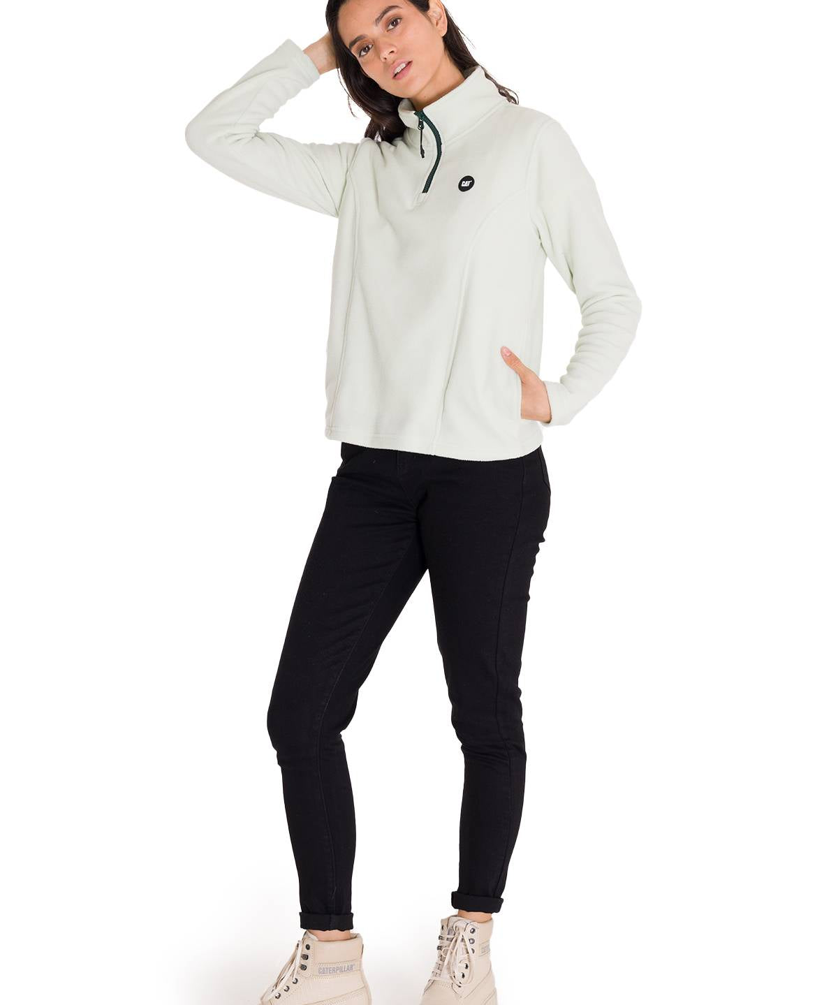 Saco Microfleece Quarte Para Mujer Color Verde-5