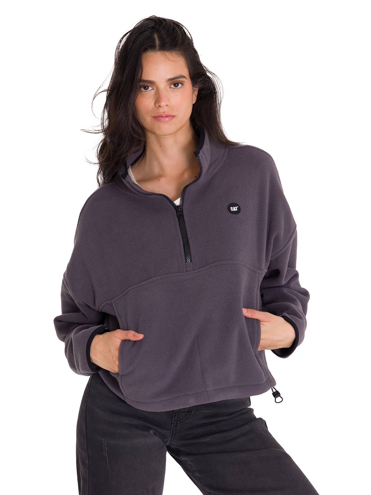 Saco Boxy Oversized Hal Para Mujer Color Gris-1