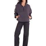 Saco Boxy Oversized Hal Para Mujer Color Gris-5