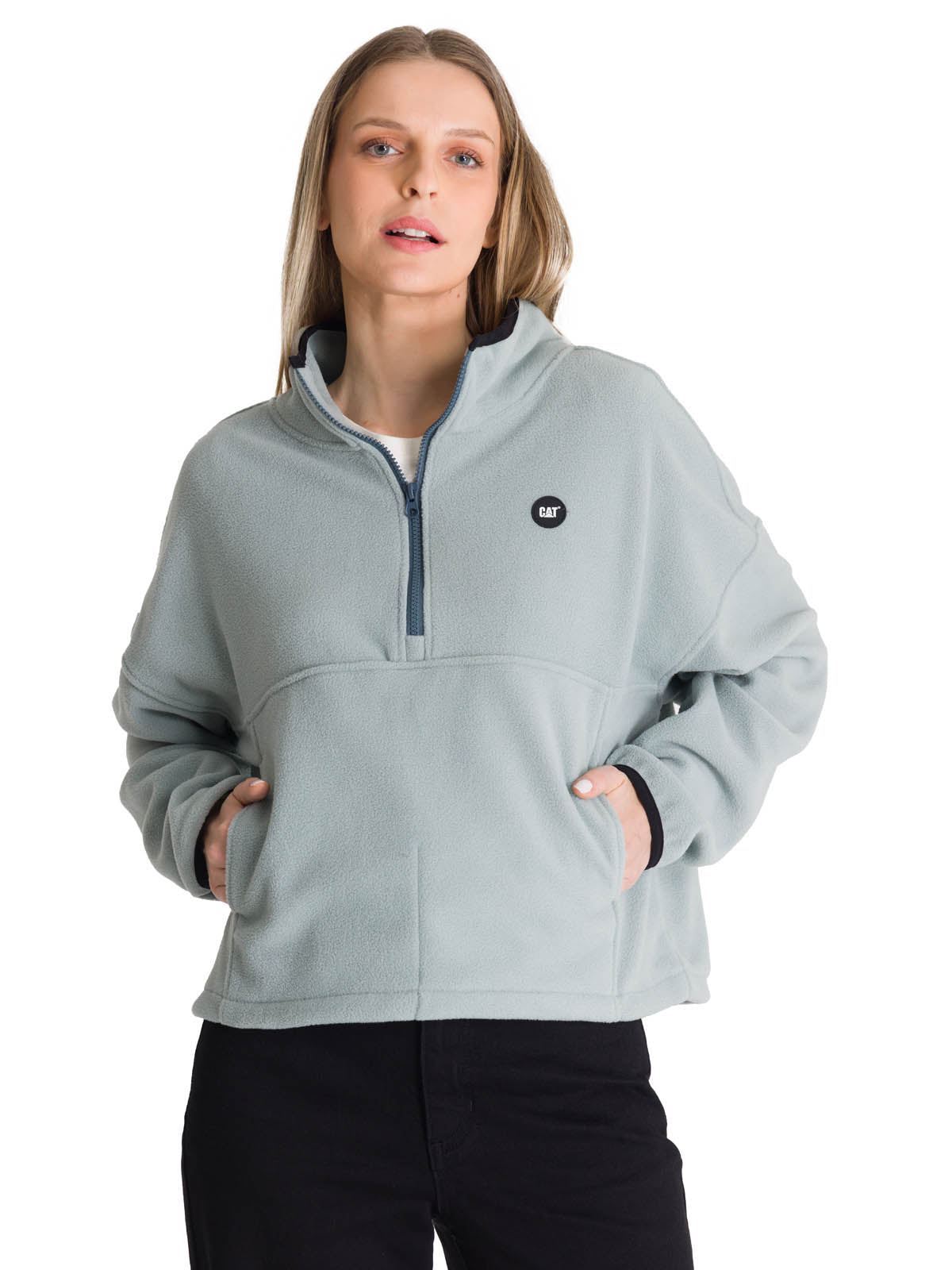 Saco Boxy Oversized Hal Para Mujer Color Gris-1