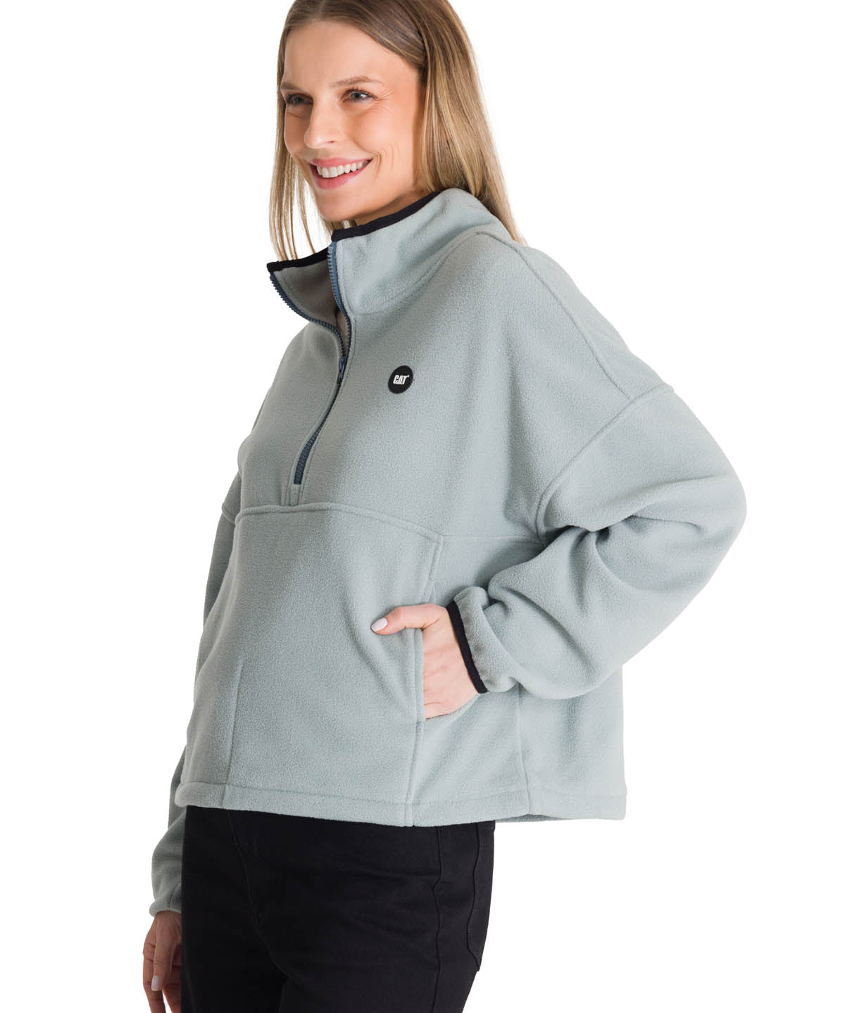 Saco Boxy Oversized Hal Para Mujer Color Gris-2