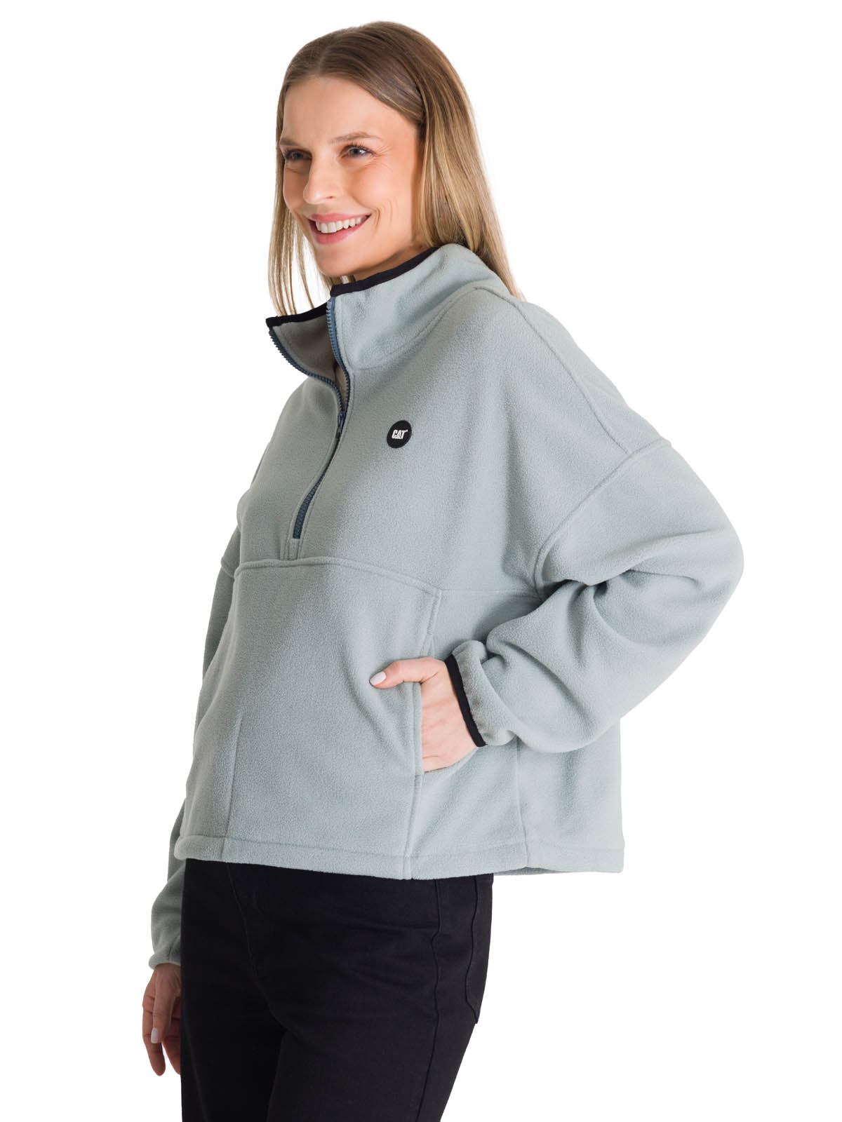 Saco Boxy Oversized Hal Para Mujer Color Gris-2