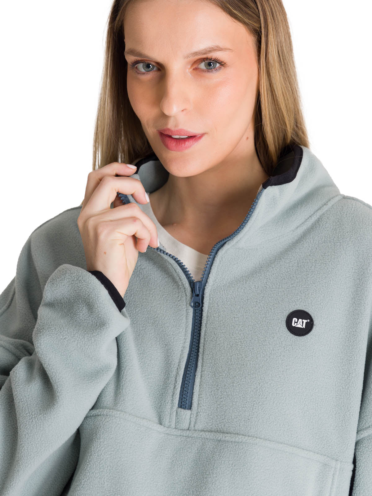 Saco Boxy Oversized Hal Para Mujer Color Gris-4
