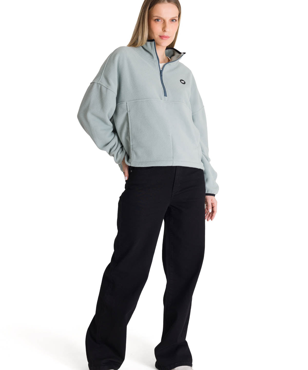 Saco Boxy Oversized Hal Para Mujer Color Gris-5
