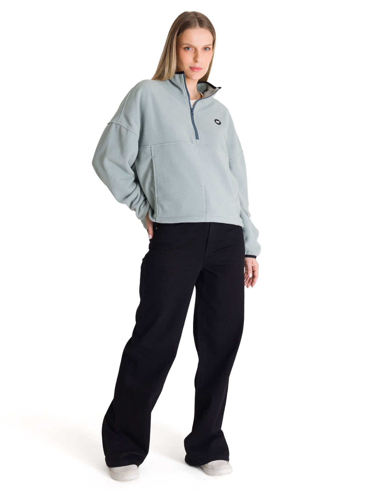 Saco Boxy Oversized Hal Para Mujer Color Gris-5