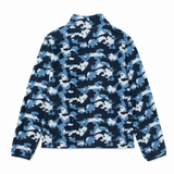 Saco Microfleece Full Zipip Para Hombre Color Azul