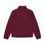 Saco Microfleece Full Zipip Para Hombre Color Vinotinto