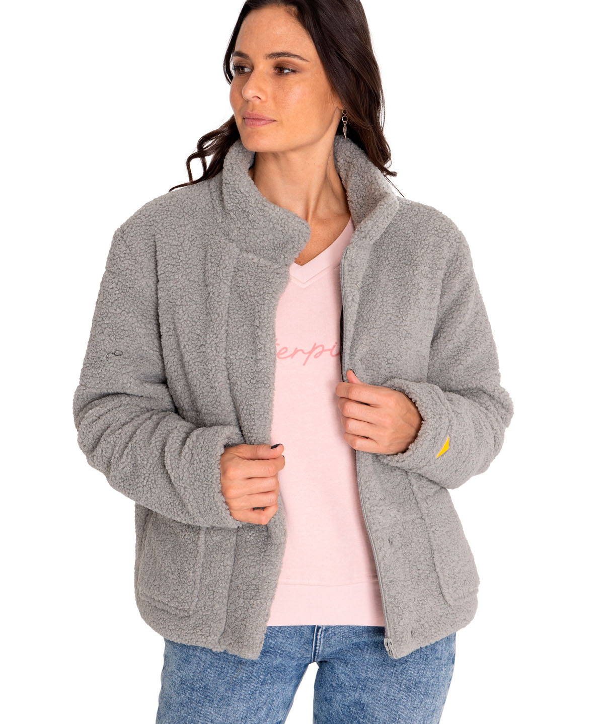 Saco Insulated Full Zip T Para Mujer Color Gris-1