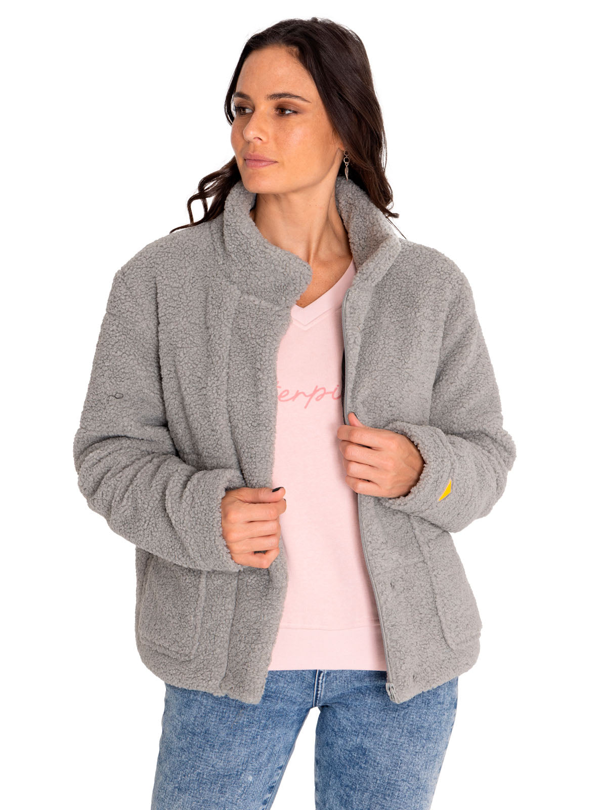 Saco Insulated Full Zip T Para Mujer Color Gris-1