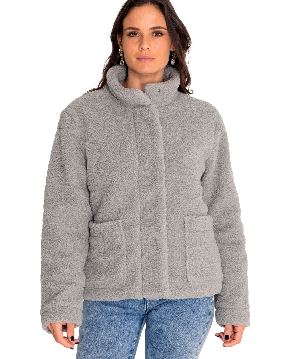 Saco Insulated Full Zip T Para Mujer Color Gris-2