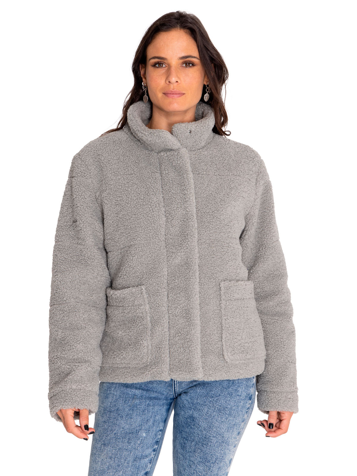 Saco Insulated Full Zip T Para Mujer Color Gris-2