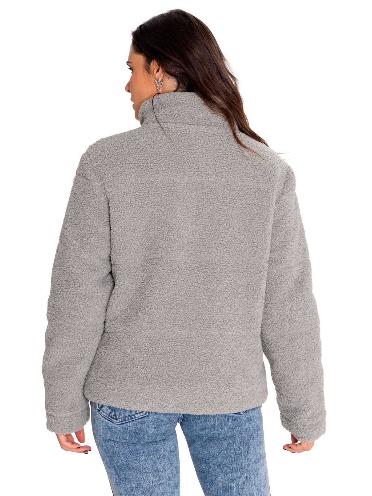 Saco Insulated Full Zip T Para Mujer Color Gris-3