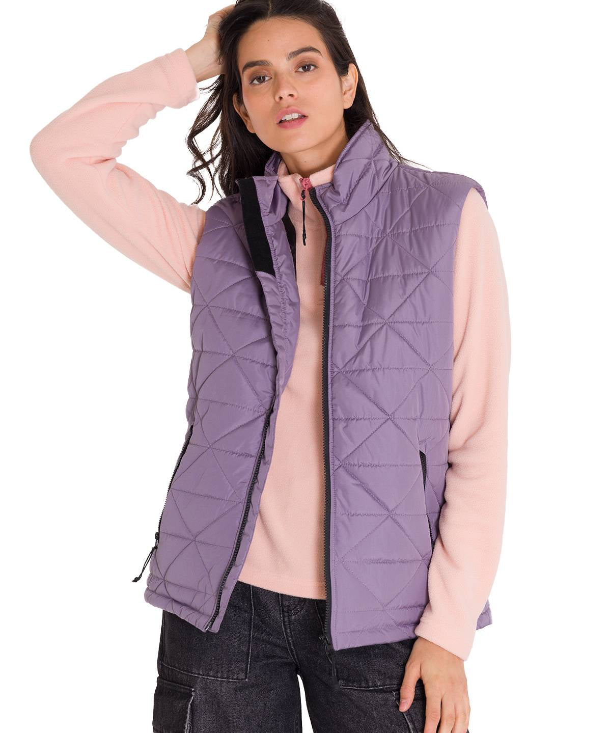 Chaleco W Mediumweight Insul Para Mujer Color Morado-1