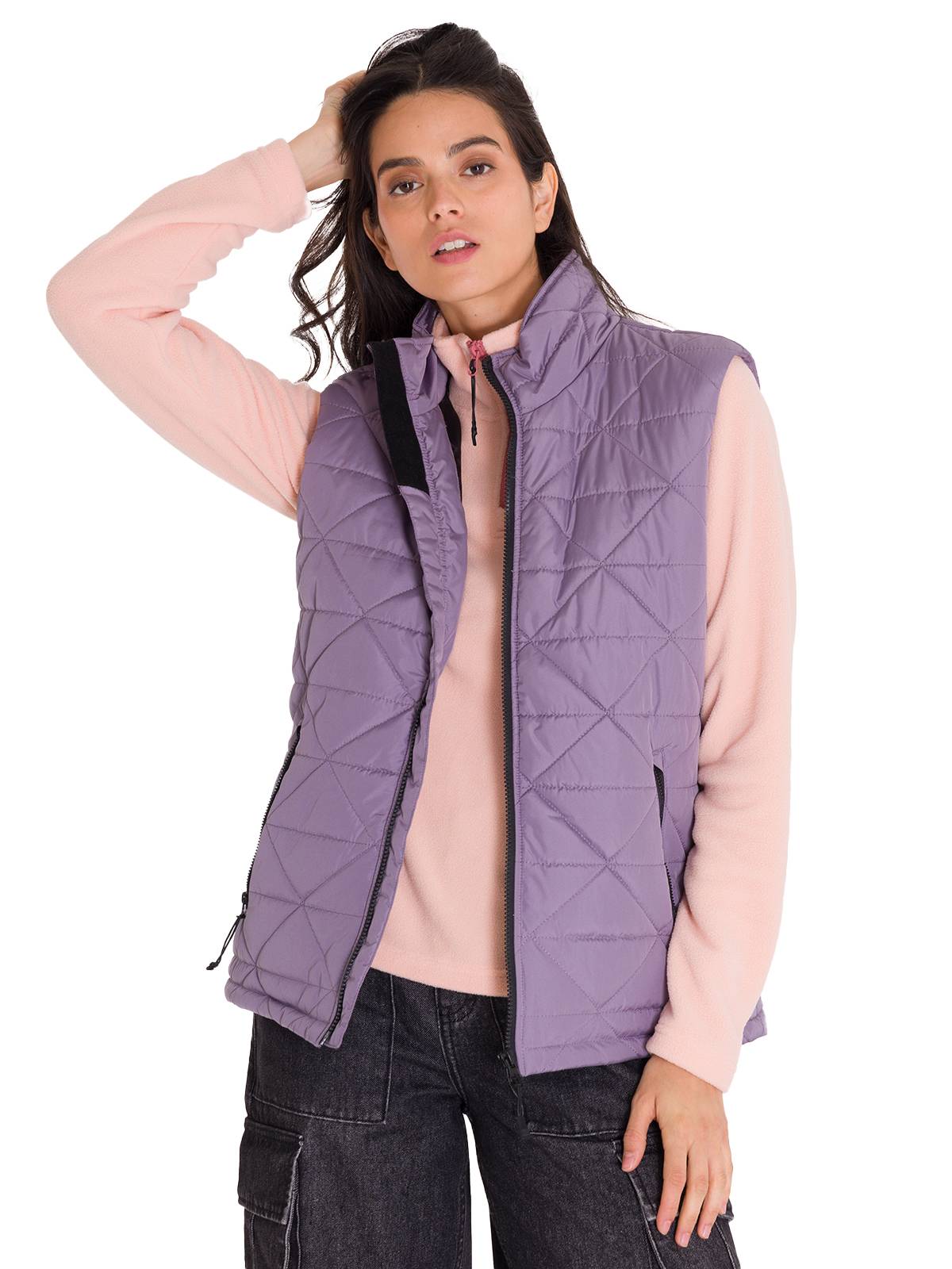 Chaleco W Mediumweight Insul Para Mujer Color Morado-1