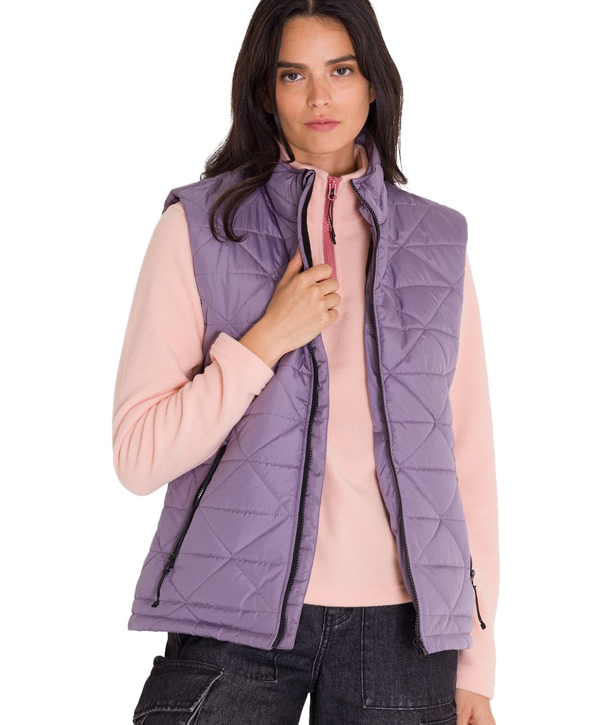 Chaleco W Mediumweight Insul Para Mujer Color Morado-2