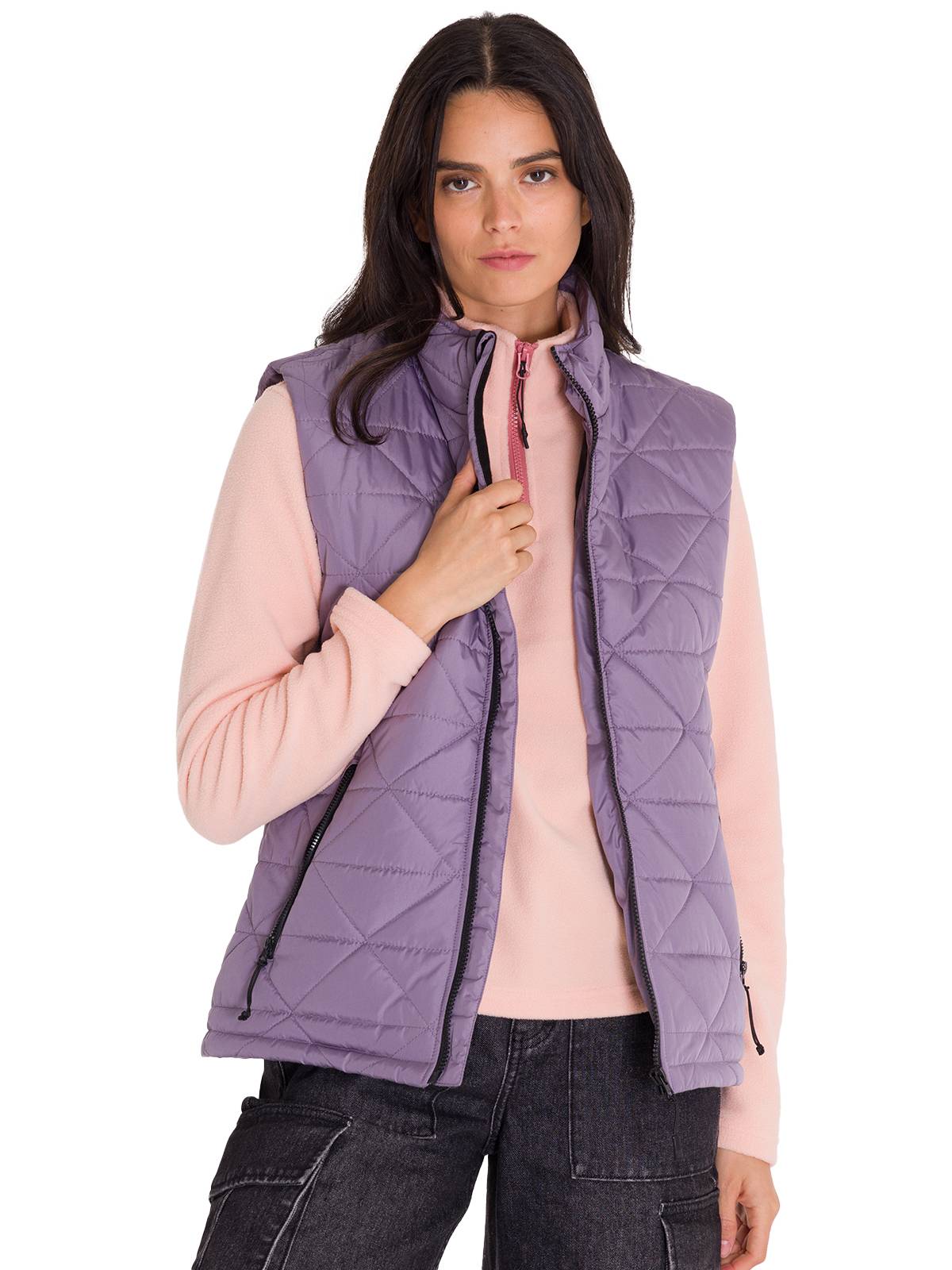 Chaleco W Mediumweight Insul Para Mujer Color Morado-2