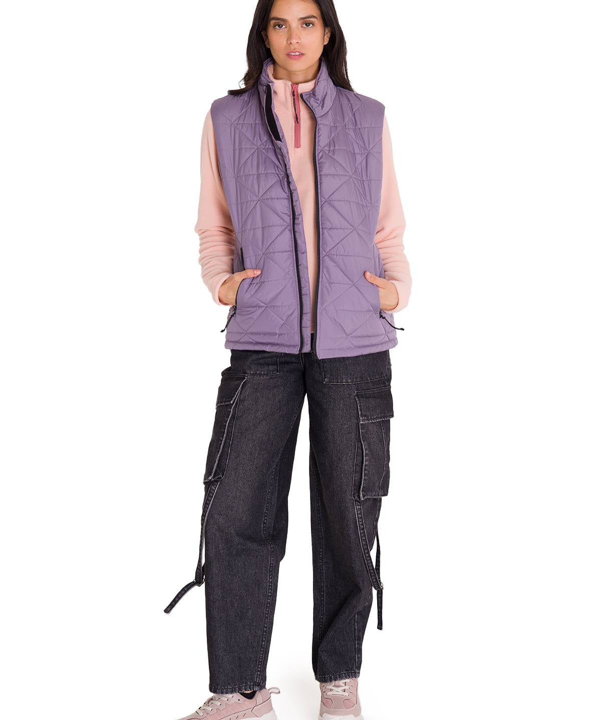 Chaleco W Mediumweight Insul Para Mujer Color Morado-5