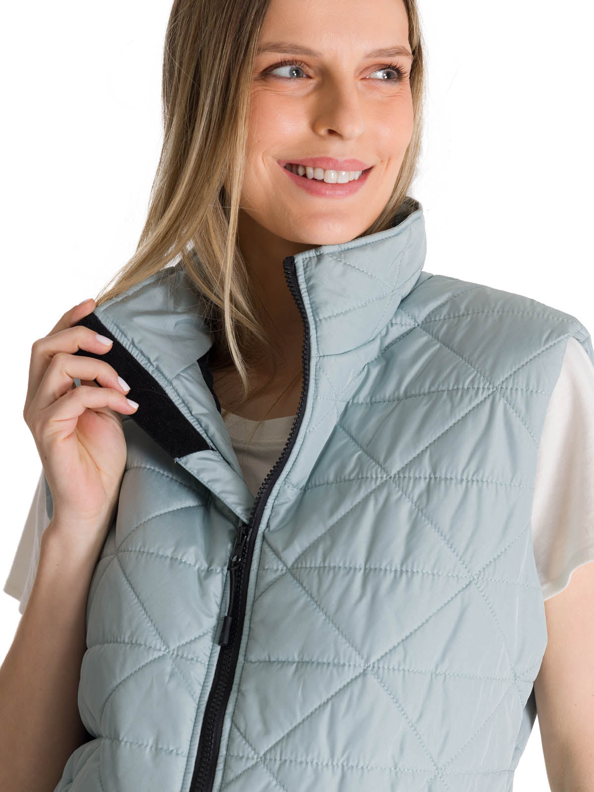 Chaleco W Mediumweight Insul Para Mujer Color Gris-4