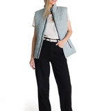 Chaleco W Mediumweight Insul Para Mujer Color Gris-5