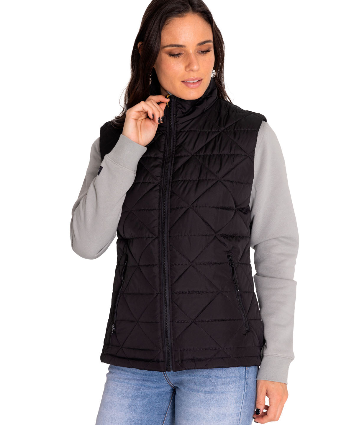 Chaleco W Mediumweight Insul Para Mujer Color Negro-2