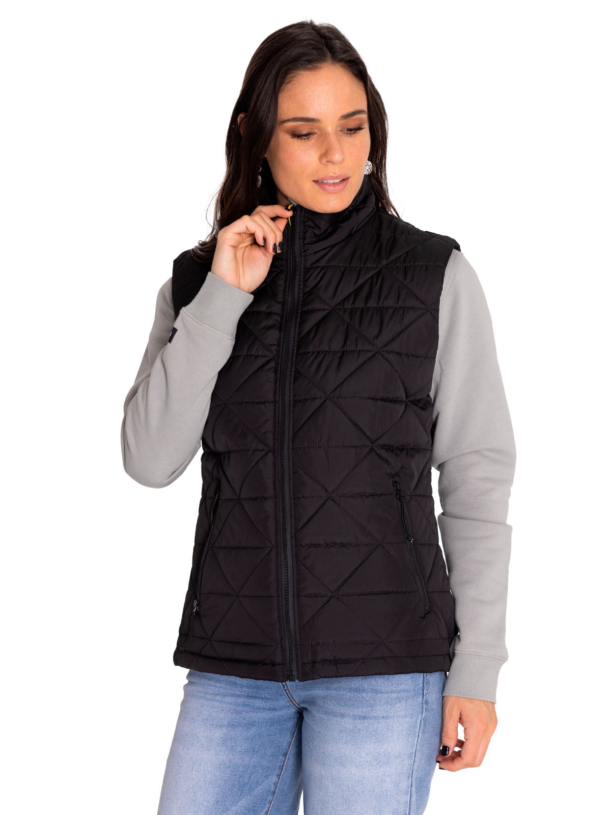 Chaleco W Mediumweight Insul Para Mujer Color Negro-2