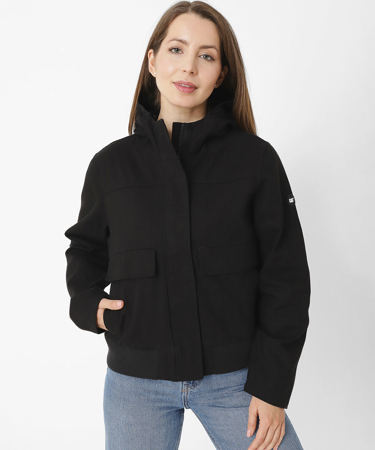 Chaqueta Uninsulated Hooded W Para Mujer Color Negro-3