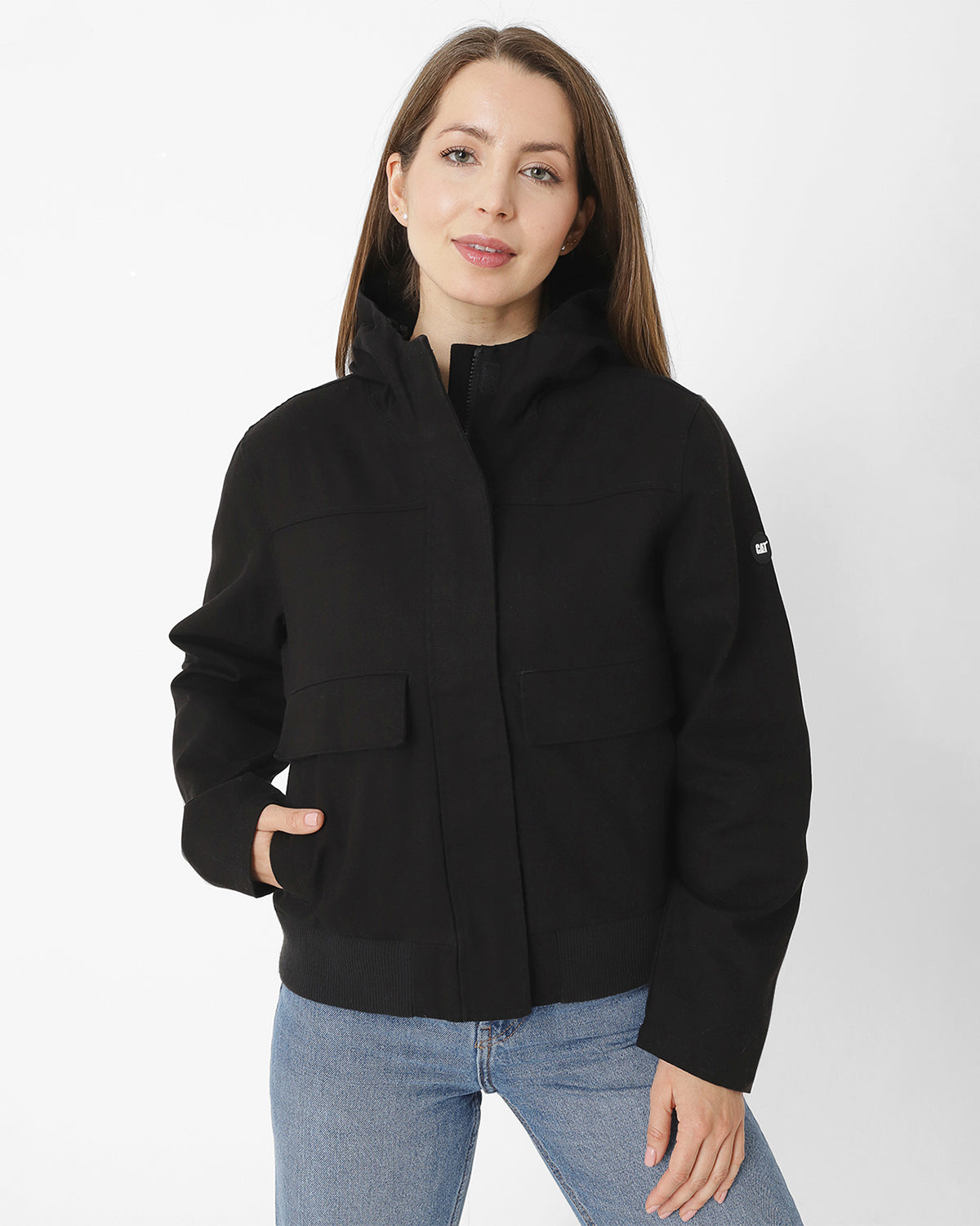 Chaqueta Uninsulated Hooded W Para Mujer Color Negro-3