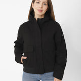 Chaqueta Uninsulated Hooded W Para Mujer Color Negro-3